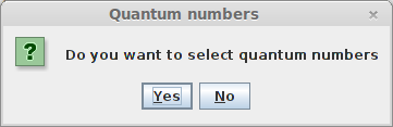 choose quantum numbers on which merging will be based