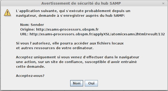 Alert while sending data through samp.